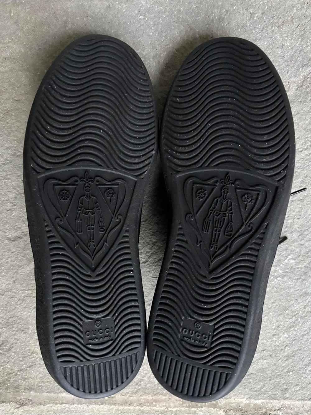 Gucci Ace Gold Bee Black Leather Sneakers